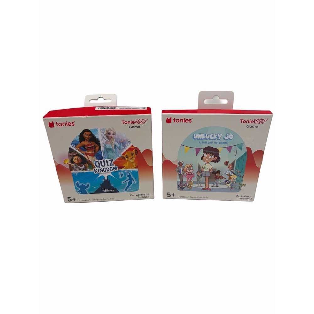 ToniePlay Game Sets Toniebox 2 Disney Quiz Kingdom, Unlucky Jo, Lot Of 2 New